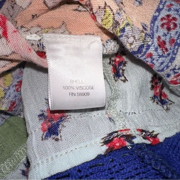 Raga tunic bohemian- hippy, India, butterfly sleeve cold shoulder sz L - Picture 13 of 16